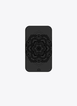 Non-slip yoga mat  SMALL MANDALA BLACK 