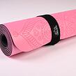 YOGGYS ALL YOGA MAT růžová JÓGOVÁ PODLOŽKA [MANDALA LOVE] s mandalou