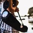 YOGGYS - YOGA BAG black, černá cestovní taška na jógamatku