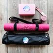 YOGGYS [LOTUS MEDITATION] multipack a růžová designová jógová podložka s mandalou 